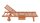 Garden Pleasure Sonnenliege SAN DIEGO braun Holz