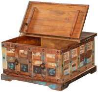Garden Pleasure KALANKA Beistelltisch quadratisch Massivholz braun 70,5 x 70,5 x 41,0 cm, 1 St.
