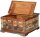 Garden Pleasure KALANKA Beistelltisch quadratisch Massivholz braun 70,5 x 70,5 x 41,0 cm, 1 St.