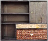 Garden Pleasure Regalschrank TOBOL, 304070 braun 80,0 x 40,0 x 183,0 cm, 1 St.