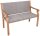 Garden Pleasure Gartenbank ROSARIO 985084 natur, grau Holz 120,0 cm