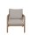 Garden Pleasure Loungegruppe SAN MATEO beige, braun Holz, 4-teilig