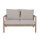 Garden Pleasure Loungegruppe SAN MATEO beige, braun Holz, 4-teilig