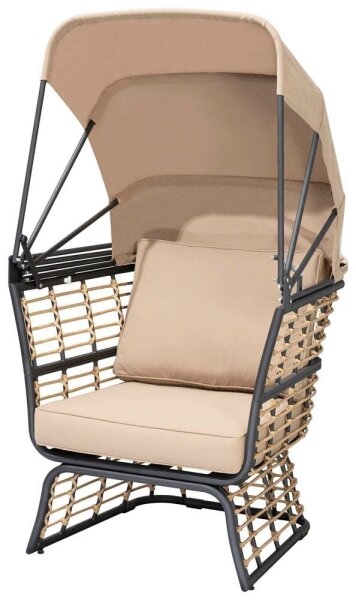 Garden Pleasure Loungesessel PAROS, schwarz Metall