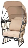 Garden Pleasure Loungesessel PAROS, schwarz Metall