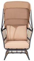 Garden Pleasure Loungesessel PAROS, schwarz Metall
