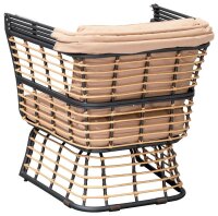 Garden Pleasure Loungesessel PAROS, schwarz Metall