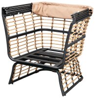 Garden Pleasure Loungesessel PAROS, schwarz Metall