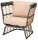 Garden Pleasure Loungesessel PAROS, schwarz Metall