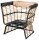 Garden Pleasure Loungesessel PAROS, schwarz Metall