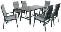 Garden Pleasure Gartentisch DENIA anthrazit rechteckig 160,0 x 89,5 x 75,0 cm