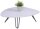 Garden Pleasure SILENA Beistelltisch rechteckig Stein grau 110,0 x 88,0 x 31,5 cm, 1 St.
