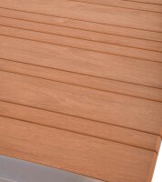 Garden Pleasure Loungegruppe FLORENCE hellgrau, braun Metall, 4-teilig