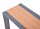 Garden Pleasure Sitzbank SILEA 305474 anthrazit, holz-optik natur Metall 180,0 cm
