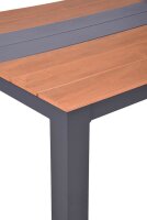 Garden Pleasure Gartentisch SILEA natur rechteckig 200,0 x 100,0 x 75,0 cm