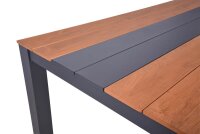 Garden Pleasure Gartentisch SILEA natur rechteckig 200,0 x 100,0 x 75,0 cm