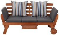 Garden Pleasure Gartenbank RINCON 985283 natur Holz 190,0 cm