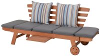 Garden Pleasure Gartenbank RINCON 985283 natur Holz 190,0 cm