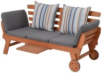 Garden Pleasure Gartenbank RINCON 985283 natur Holz 190,0 cm