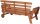 Garden Pleasure Gartenbank RINCON 985283 natur Holz 190,0 cm