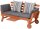 Garden Pleasure Gartenbank RINCON 985283 natur Holz 190,0 cm