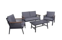 Garden Pleasure Loungegruppe DENIA grau, anthrazit...