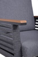 Garden Pleasure Loungegruppe DENIA grau, anthrazit Metall, 12-teilig