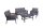 Garden Pleasure Loungegruppe DENIA grau, anthrazit Metall, 12-teilig