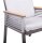 Garden Pleasure Gartenstühle mit Armlehnen DENIA beige, Metall, 2 St.