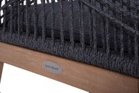Garden Pleasure Sitzgruppe ARVADA/POMONA anthrazit, natur Holz, 5-teilig