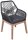 Garden Pleasure Sitzgruppe ARVADA/POMONA anthrazit, natur Holz, 5-teilig
