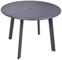 Garden Pleasure Gartentisch COSTA anthrazit rund 101,5 x 101,5 x 72,0 cm