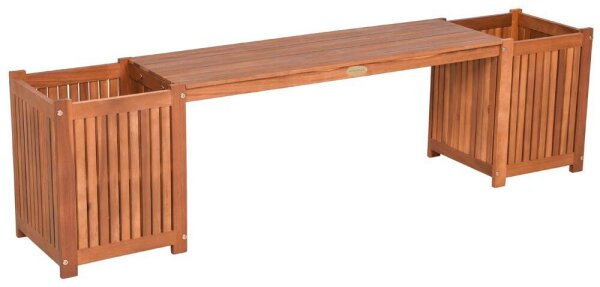 Garden Pleasure Gartenbank VANDA 985191 natur Holz 150,0 cm