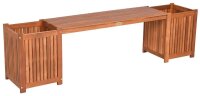 Garden Pleasure Gartenbank VANDA 985191 natur Holz 150,0 cm