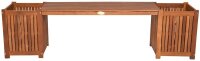 Garden Pleasure Gartenbank VANDA 985191 natur Holz 150,0 cm