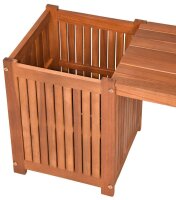Garden Pleasure Gartenbank VANDA 985191 natur Holz 150,0 cm