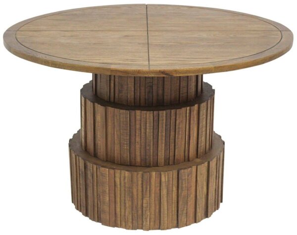 Garden Pleasure Gartentisch NADI walnuss rund 120,0 x 120,0 x 77,0 cm