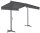 Garden Pleasure Standmarkise grau 300,0 x 300,0 cm