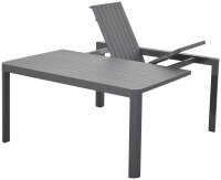 Garden Pleasure Gartentisch AMIRA grau rechteckig 97,0...