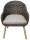 Garden Pleasure Sitzgruppe PUEBLO/ ARVADA taupe, natur Kunststoff, Holz, 3-teilig