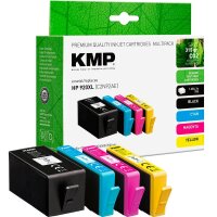KMP  schwarz, cyan, magenta, gelb Druckerpatronen...