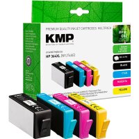 KMP  schwarz, cyan, magenta, gelb Druckerpatronen...