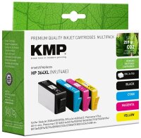KMP  schwarz, cyan, magenta, gelb Druckerpatronen...