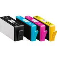 KMP  schwarz, cyan, magenta, gelb Druckerpatronen kompatibel zu HP 364XL (N9J74AE), 4er-Set