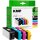KMP  schwarz, cyan, magenta, gelb Druckerpatronen kompatibel zu HP 364XL (N9J74AE), 4er-Set