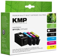 KMP  schwarz, cyan, magenta, gelb Druckerpatronen...