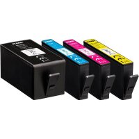 KMP  schwarz, cyan, magenta, gelb Druckerpatronen kompatibel zu HP 912XL (3YP34AE), 4er-Set