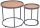Garden Pleasure SILEA Beistelltische-Set rund Kunststoff anthrazit, 1 Set
