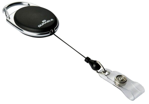DURABLE Ausweishalter JOJO STYLE 832401, Druckknopfschlaufe, schwarz, 10 St.