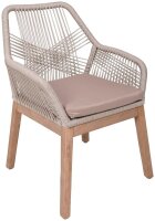 Garden Pleasure Sitzgruppe ARVADA/POMONA beige, natur Holz, 5-teilig